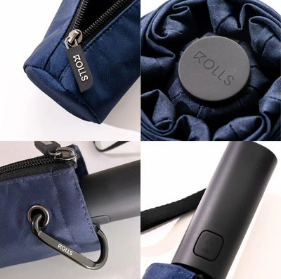 【MAX】ワンクリックで3秒で閉じます 晴雨兼用 UNISEX ナノ超撥水加工 史上最大140cm傘面（5カラー）